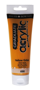 PINTURA ACRILICA GRADUATE 120ML AMARILLO OCHRE | 3 UNIDADES | (DALER ROWNEY)